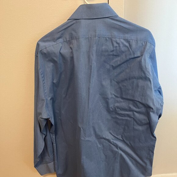 Van Heusen Air Button Down Sky Blue Shirt Regular Stretch Fit - Picture 2 of 2